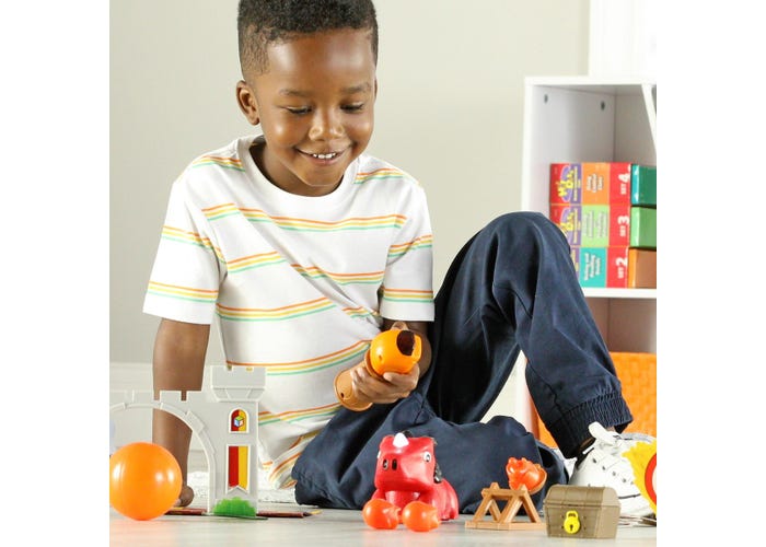 Coding Critters MagiCoders: Blazer the Dragon play set shown in use