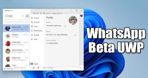 How to Install WhatsApp Beta UWP App on Windows 10/11