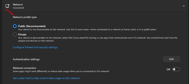 Net profiling