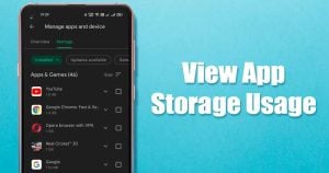 How to See Which Apps are Taking up Space on your Android
