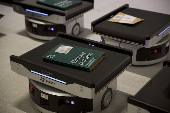 Sorting Robot in Paack Distribution Centre Madrid