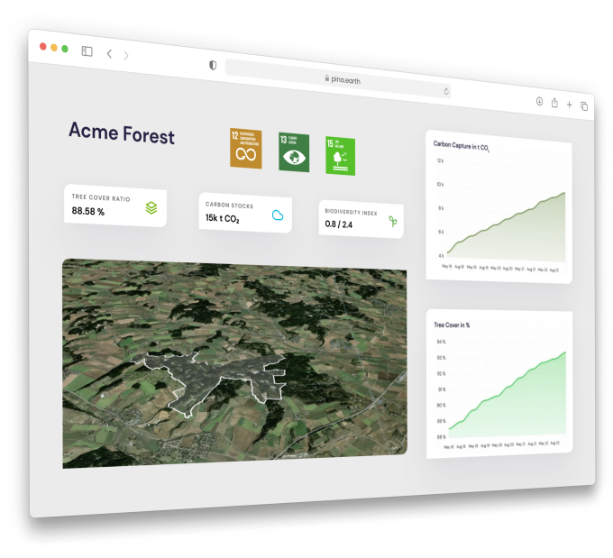 Pina Earth - Dashboard