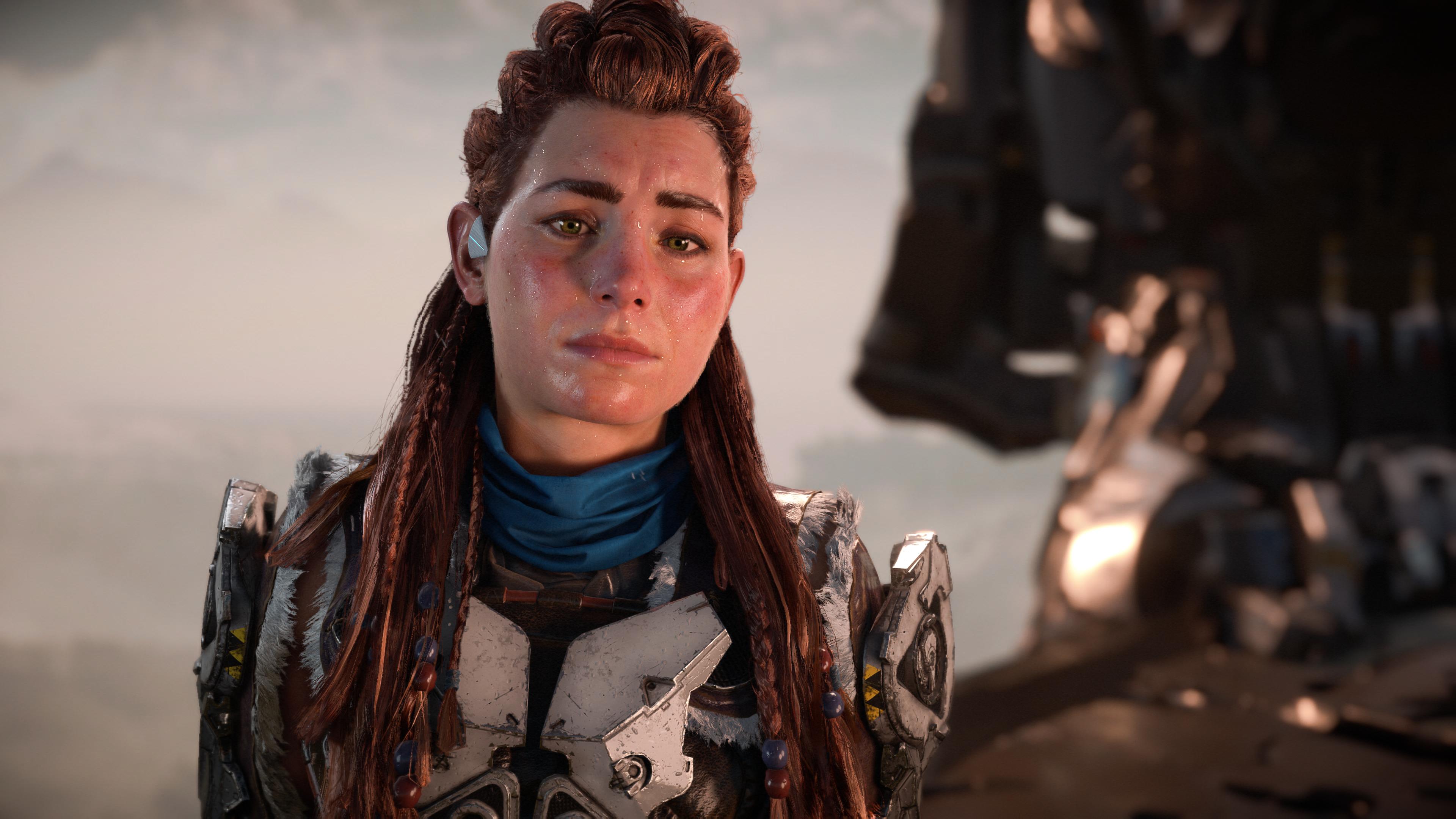 Aloy looking sad in Horizon: Forbidden West