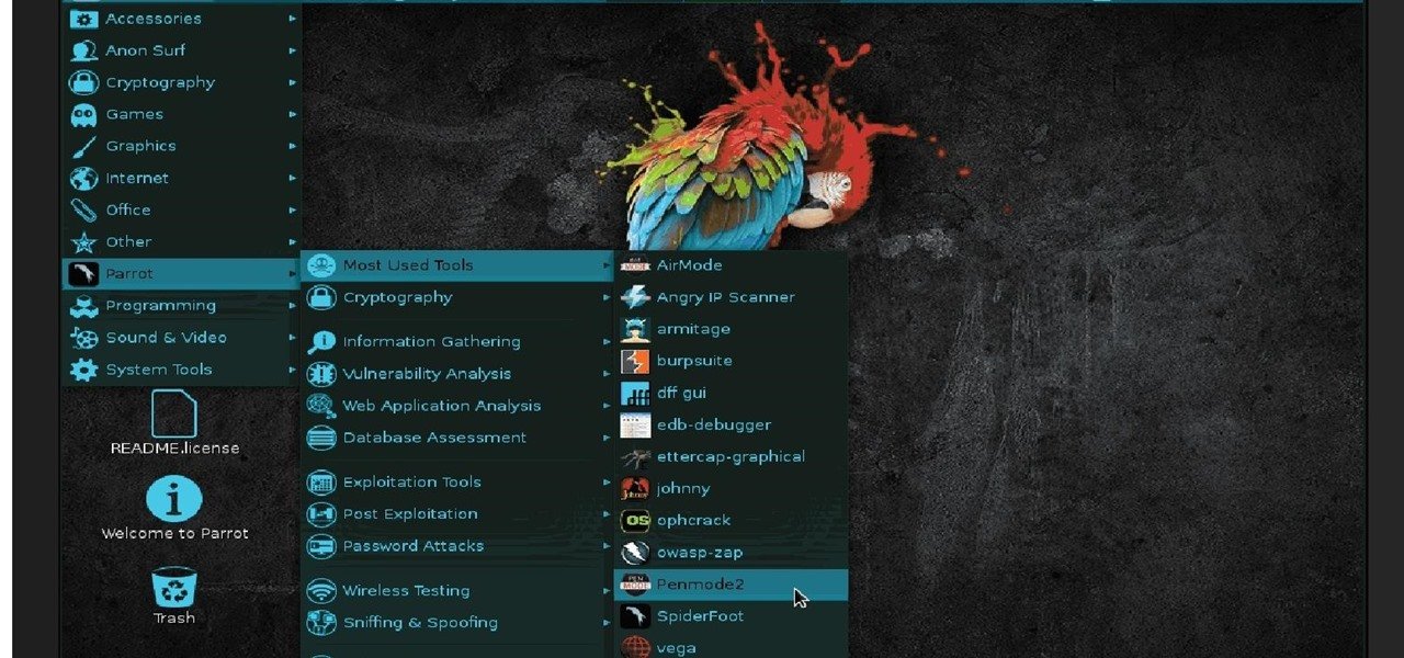 Parrot-sec forensic os