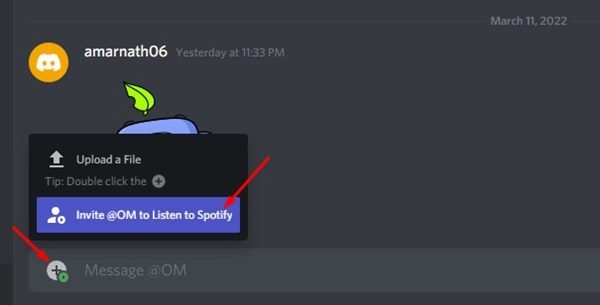 click on the (+) button