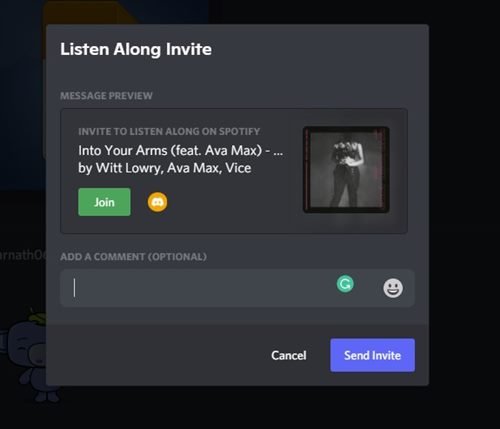 Send invite