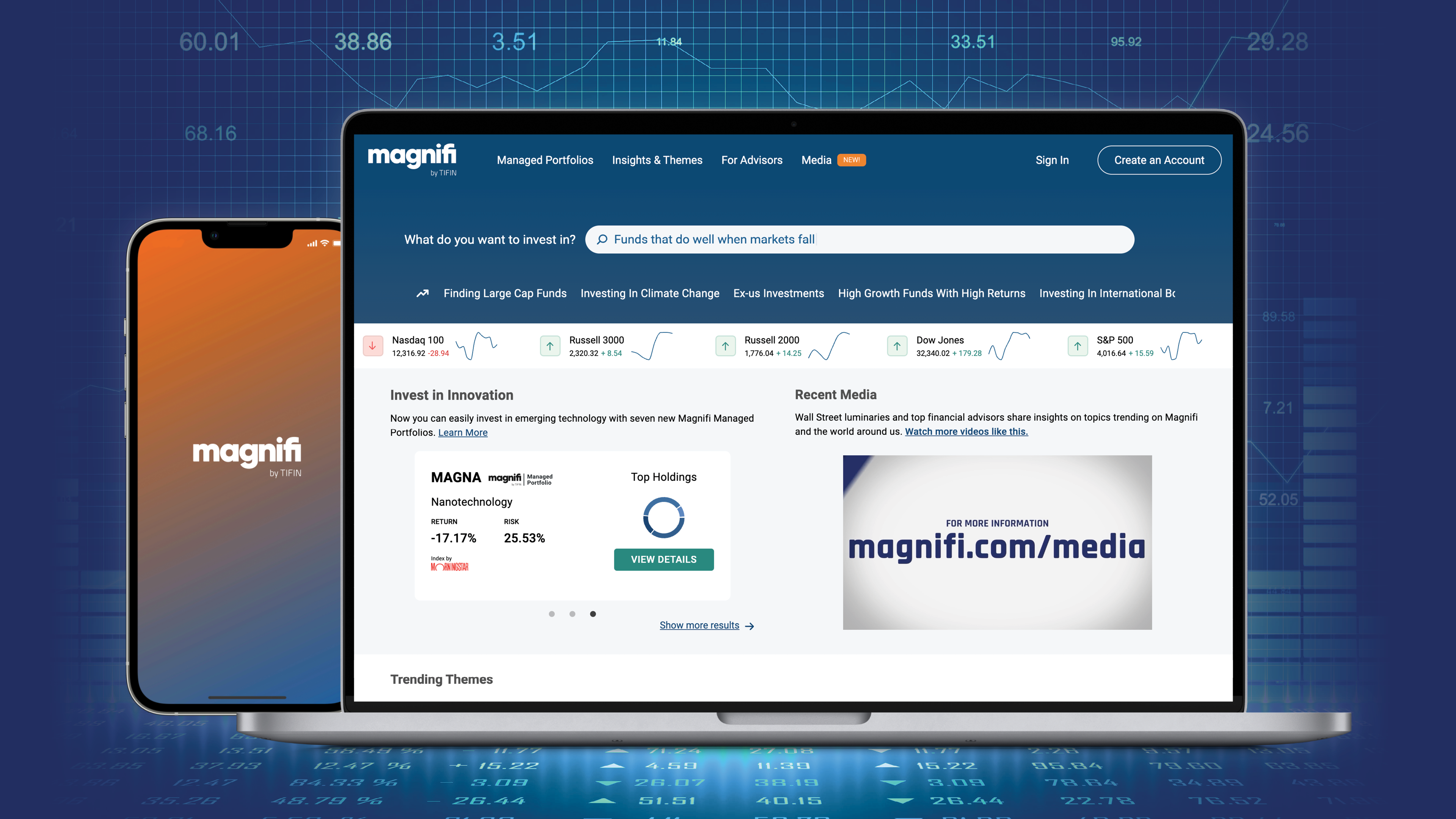 TIFIN's Magnifi interface