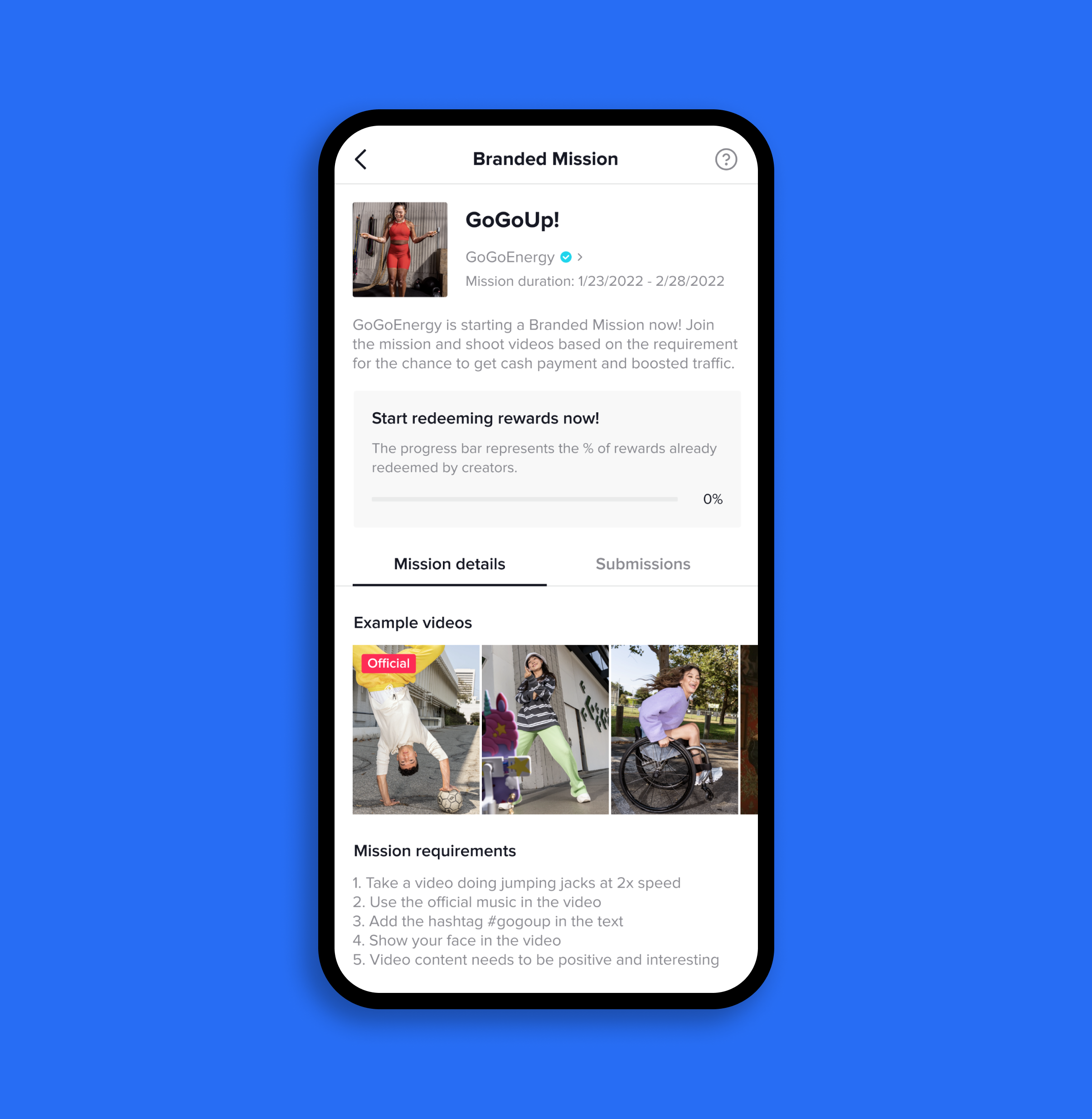 tiktok branded mission