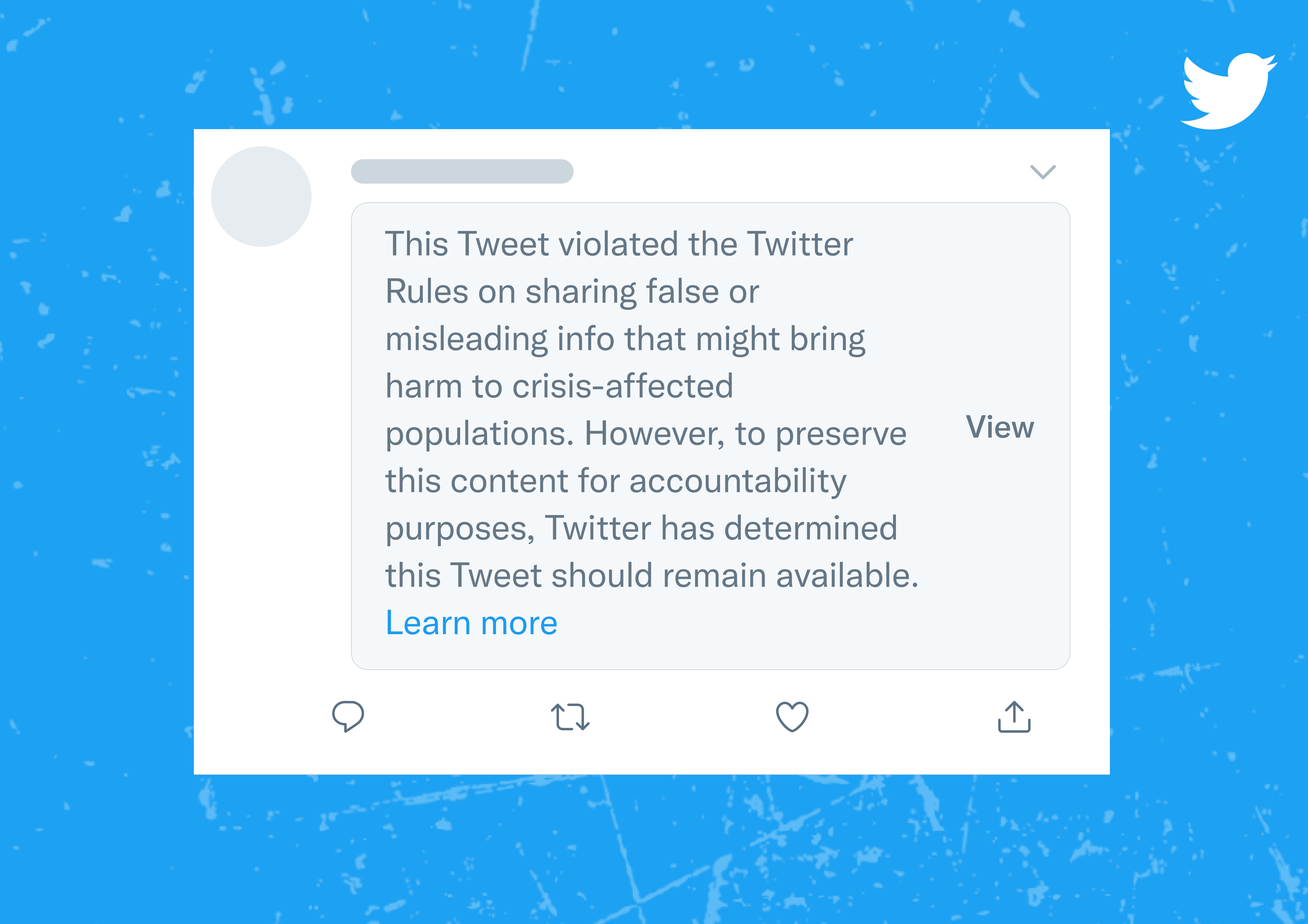 Twitter crisis misinfo policy notice