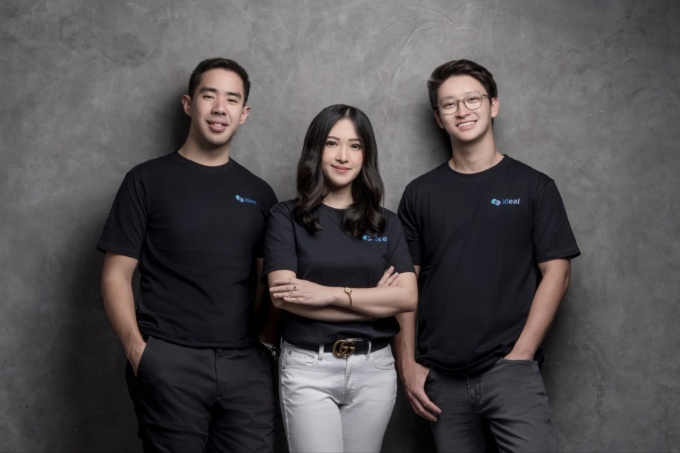 IDEAL founders Albert Surjaudaja, Indira Nur Shadrina and Ian Daniel Santoso