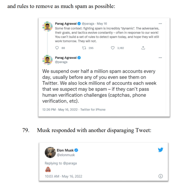 Elon Musk responds to Twitter CEO Parag Agrawal with a poop emoji on Twitter