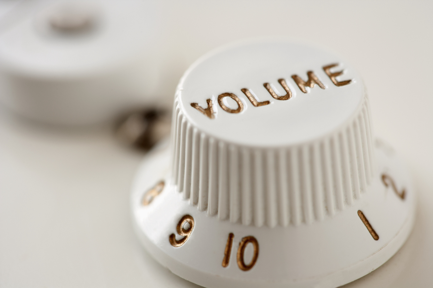 Volume knob from electric guitar