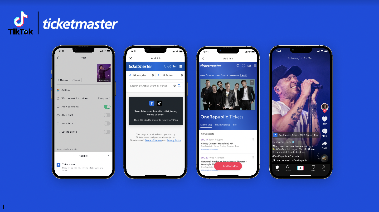 TikTok and Ticketmaster partnership