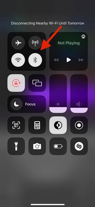 Turn Off Mobile Data, wifi Hotspot, Bluetooth