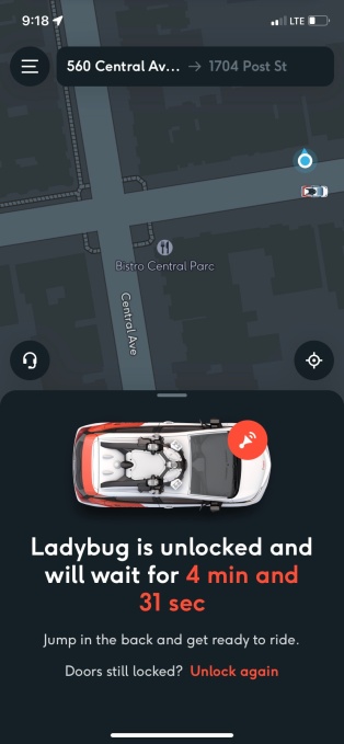 cruise app car san francisco