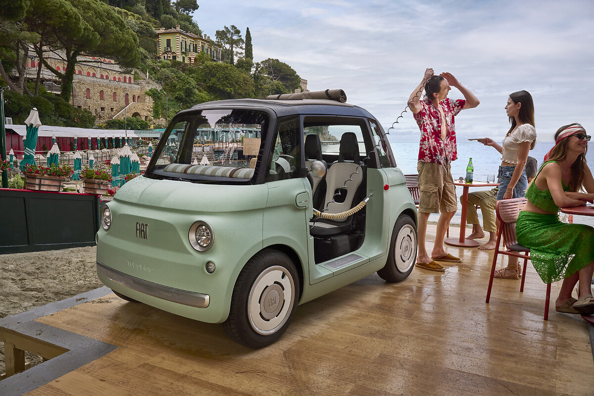 Fiat's upcoming Topolino EV features a shower.